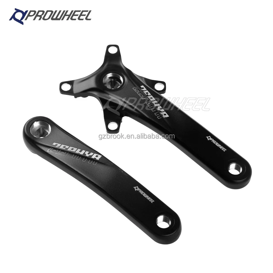 

Prowheel mountain bicycle crankset 104BCD square hole 170mm 175mm mountain bike crank, Black