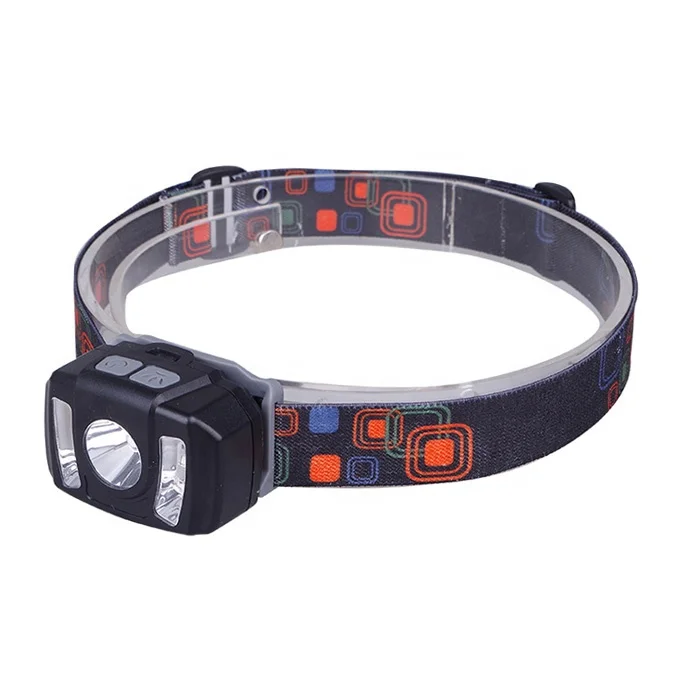 Wholesale Light Head Stripes Mounted LED Headlamp Headband Flashlight