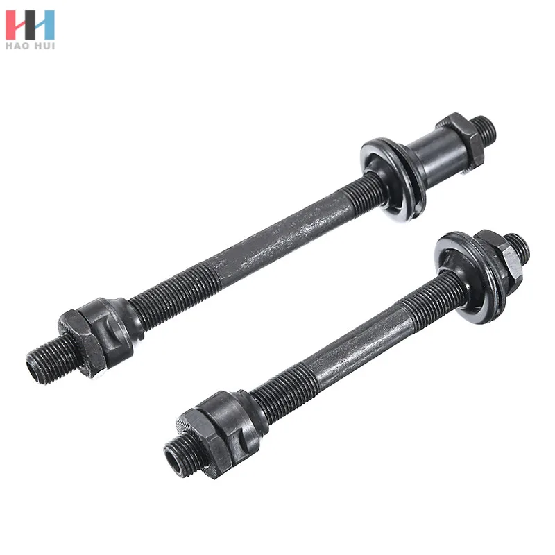 

108/145mm Front/Rear MTB Bike Bicycle Wheel Hub Axle Hollow Spindle Shaft, Black