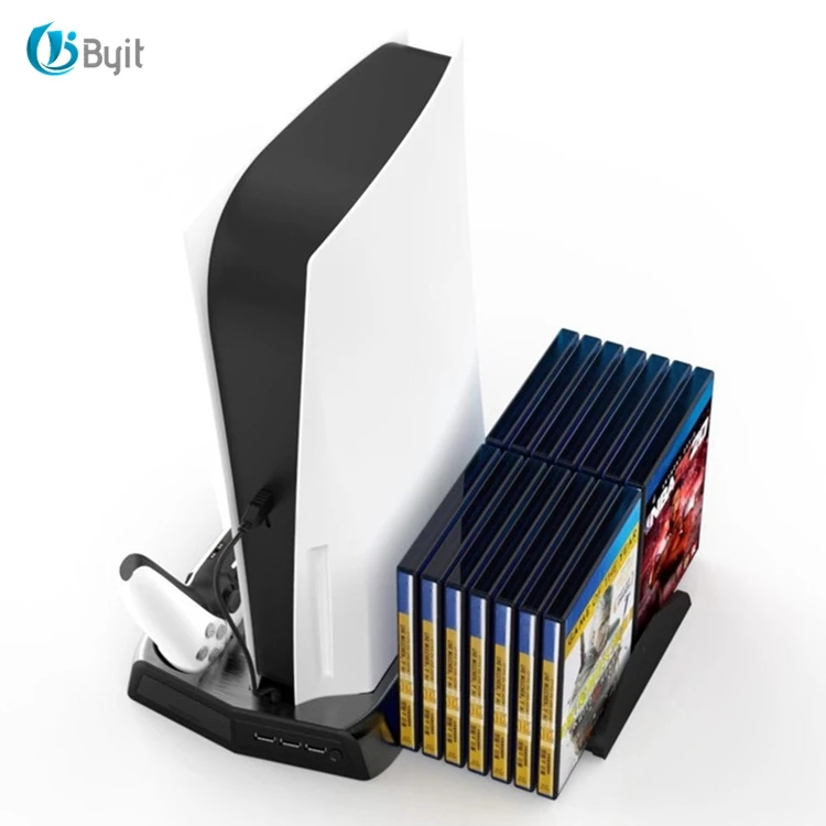 
Wholesale Portable Vertical USB Cooling Fan For PS5 Cooling Stand for Playstation 5 Console with Card Slot 