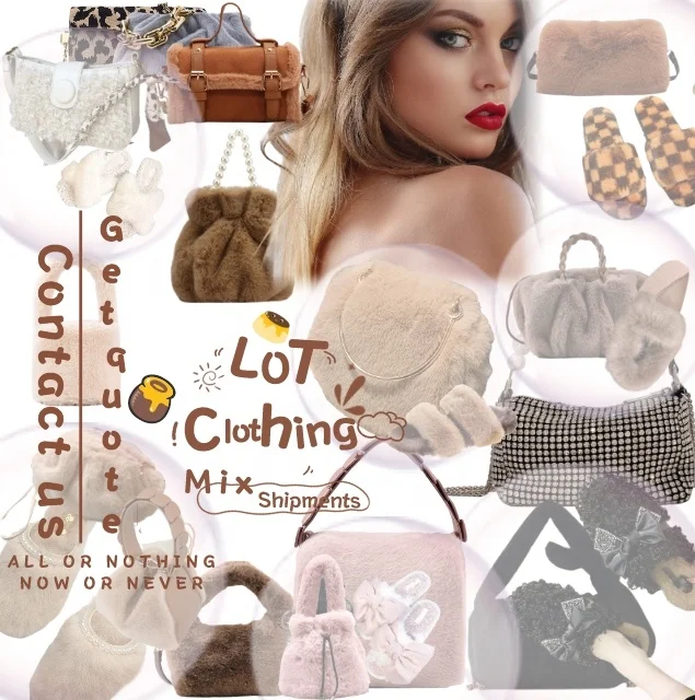 

mix shipping new fashion plush luxury designer kids fur famous purses furry brands bag and handbags for ladies women girl