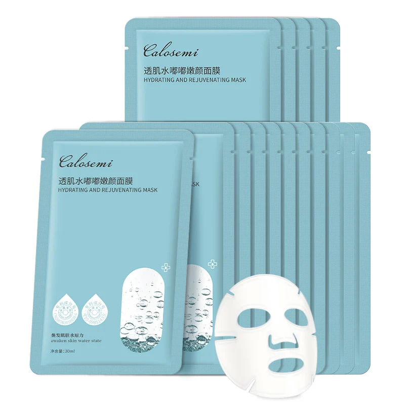 

Korea Brand Facial Mask Oem Deep Moisturizing Whitening Face Mask Skin Care Super Hydrating Facial Mask Sheet, Blue