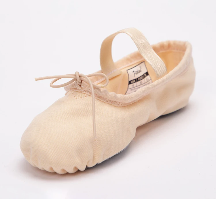 

High Quality Canvas Ballet Shoes Split Sole Ballerina Dance Shoes for girl women kids, Customerized