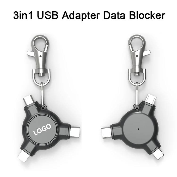 Safety Charging Usb Data Blocker Micro Usb C 3 In 1 Cord Charger