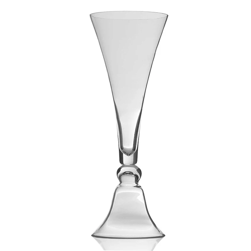 

Wholesale Customize Wedding Elegant Centerpiece H-22inch Tall Reversible Trumpet Glass Vase