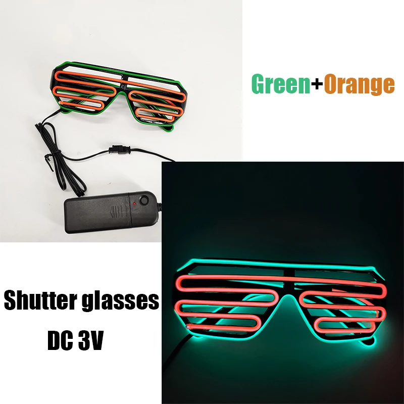 Led Shutter Party Glasses Flashing El Wire Glassesparty Decorative El 