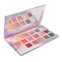 

OEM cheap and high quality Private Label 18 Color Makeup Eyeshadow Palette with Cardboard