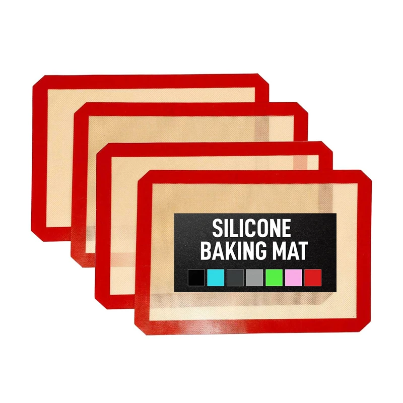 

Wholesale Reusable Food Safe Fiberglass Non Stick Fondant Cooking Matt Oven Liners Non Slip Pastry Silicone Baking Mat, Blue, green, red, black,pink