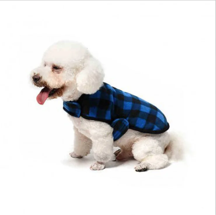 

Pet dog clothes four seasons jacket Teddy bome doggie jacket, Blue,red