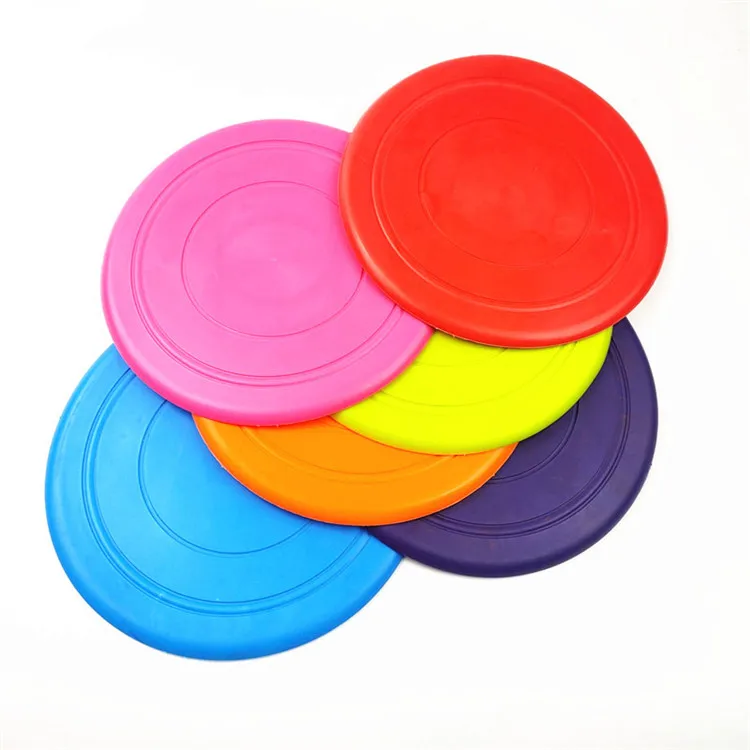 

H248 Multi Colour Round Puppy Flying Disc For Medium Large Dogs Playing Toy Training Tool Non Toxic Soft Silicone Dog Discs