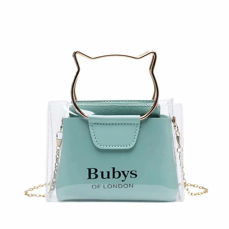 

2021 shoulder cute small jelly cat bag