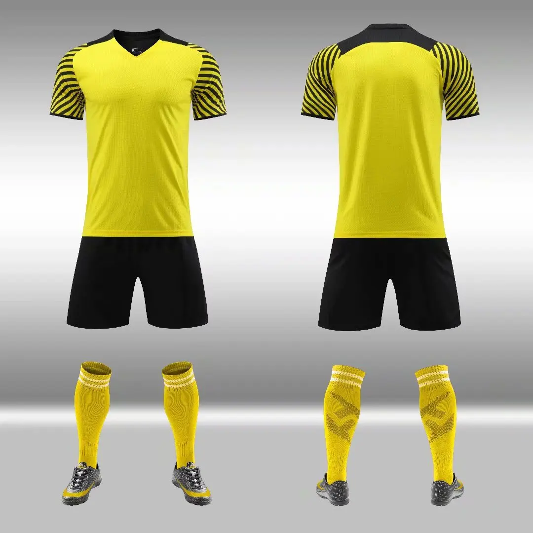 

New Design Quick Dry Breathable Football Jersey Set Sports Competition World Cup Mens Soccer Uniform Jerseys Custom Logo