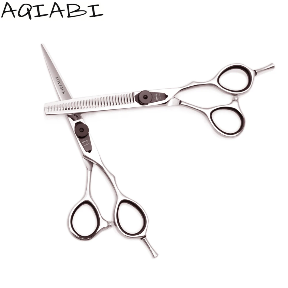 

Professional Hairdressing Scissors 5.5'' 6" AQIABI JP Steel Hair Scissors Cutting Scissors Thinning Shears Shiny A9015