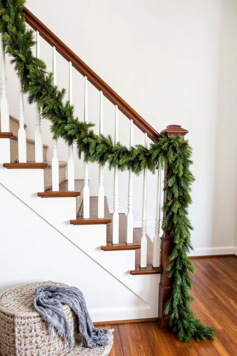 Tools for installing garland on banister