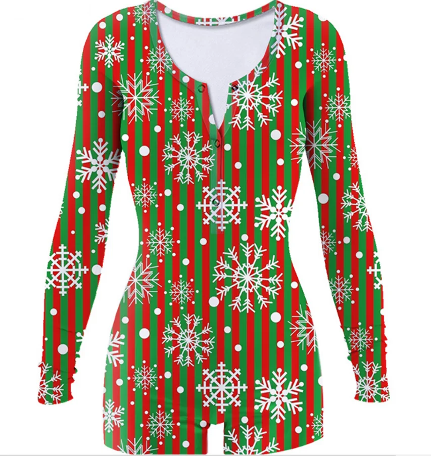 

women fall designer long sleeve pajama onesie adult christmas onesie woman