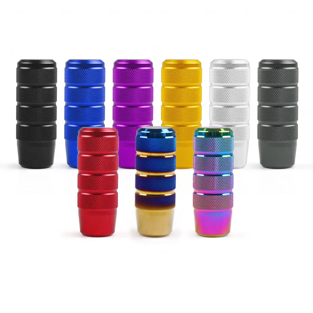 

AUSO Universal 95MM Aluminum Alloy Knurled Manual gear shift knob jdm For Honda
