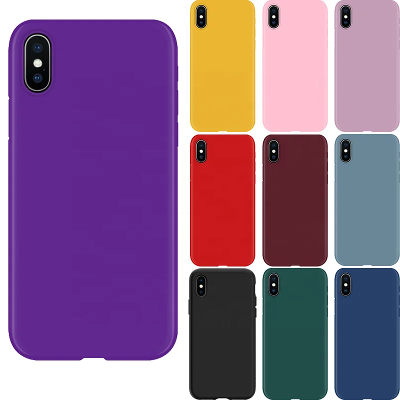 

Luxury official mobile Phone soft touch Silky Smooth Liquid silicone cases cover For iPhone 6 6s 7 8 plus X Xs Xr Max, Many colors, white, black, pink, blue, ect.