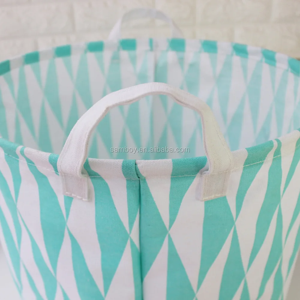 Baby Laundry Basket Clothes Organizer Foldable Zakka Toy Storage Box