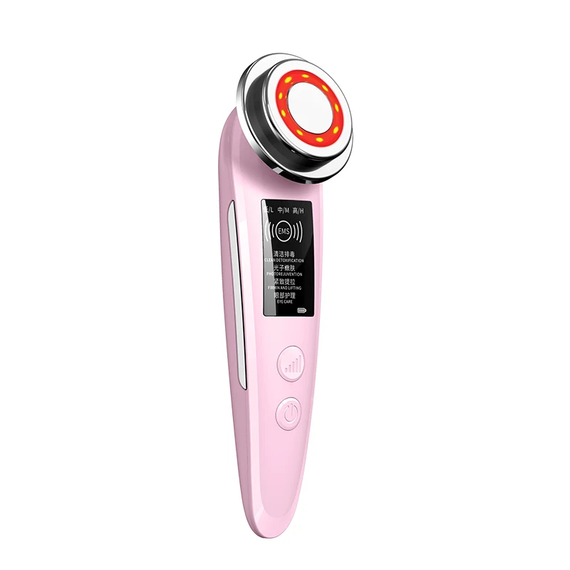 

RF Skin Tightening Machine Portable Radio Frequency Facial Lifting, Pink/ white
