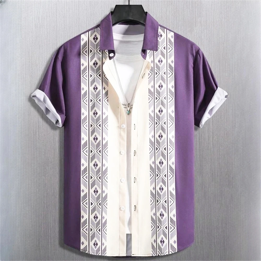 Plus Minimalist Striped Short Sleeved Shirt
