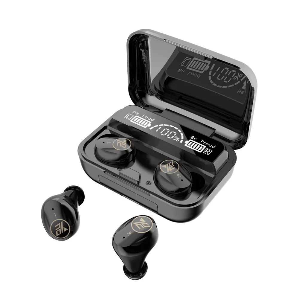 

Shenzhen Headphone Under 500 IPX 7 Waterproof Noise Cancelling Wireless Earphone With HD Led Display Magnetic Charging Box