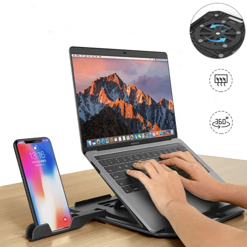 

Adjustable laptop Stand Cooling Pad for PC Notebook Macbook Pro Air IPad Pro Computer Riser Holder Mount Laptop Accessories
