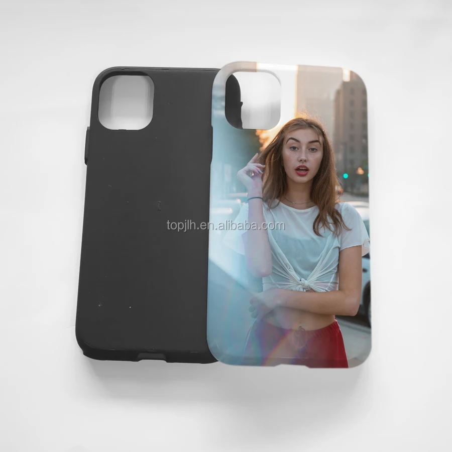 

Sublimation phone case 3D 2 in 1 PC phone cover for iphone 11 pro max, White