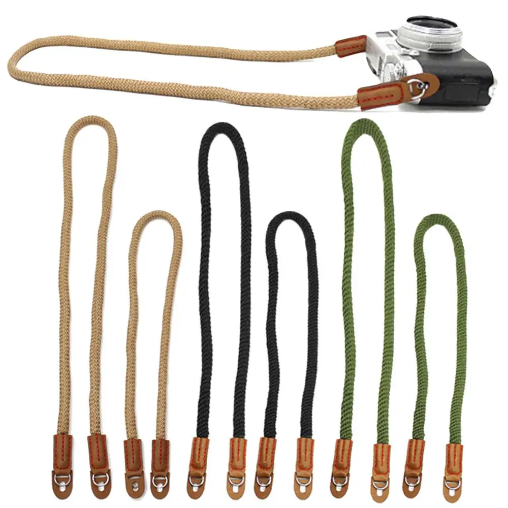 

Besegad Elegant Cotton Camera Shoulder Neck Strap Belt for Mirrorless Digital Camera, As the picture