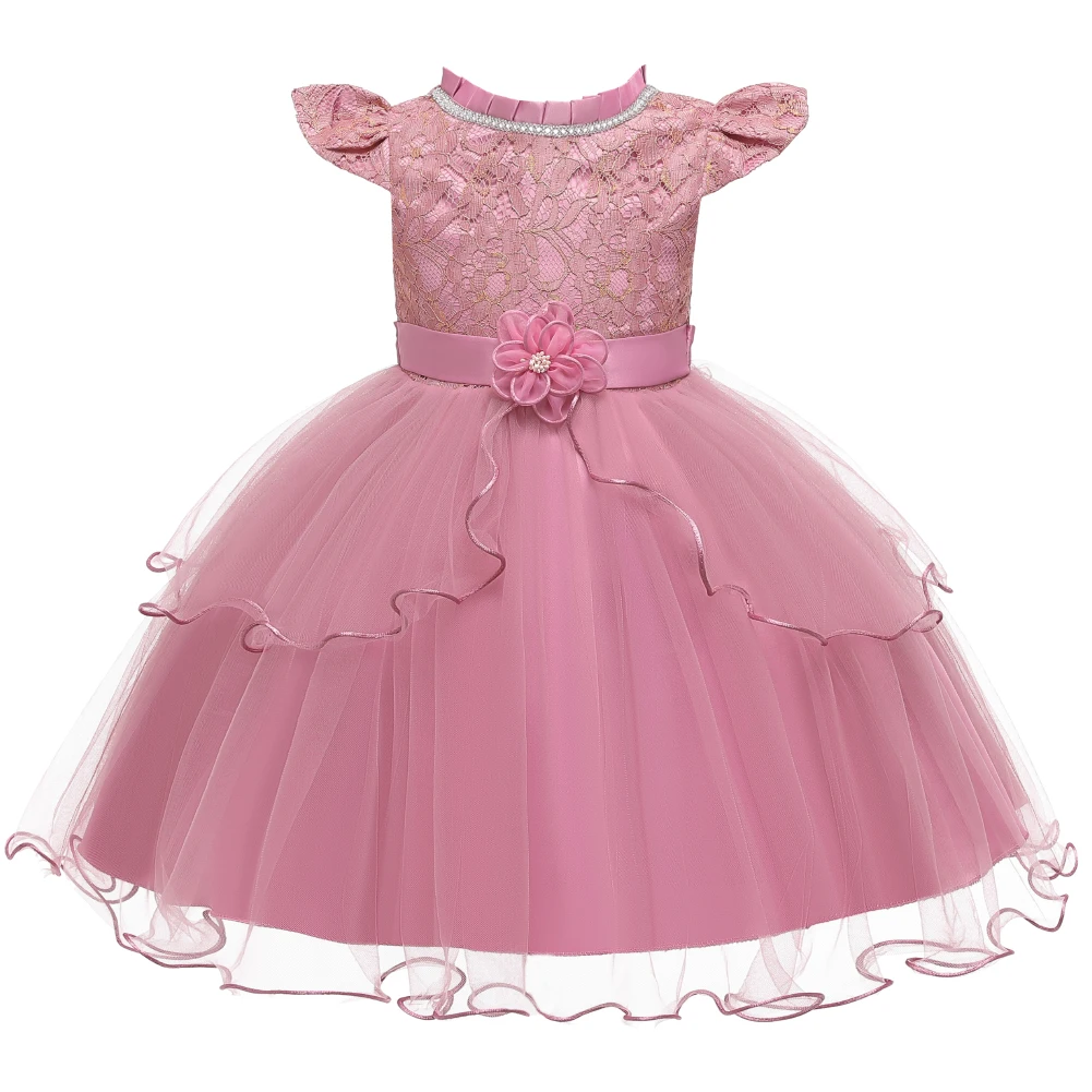 

European style multi-layer mesh Princess Dress Flower girl Dress for birthday party dress for kids