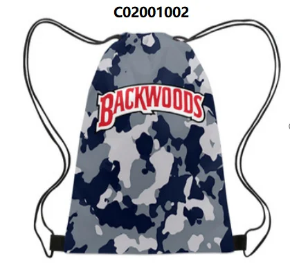 

Wholesale custom 3D Printing BACKWOODS fashion Foldable Shopping Bag Backpack Animal Crossing Drawstring Bags backwoods
