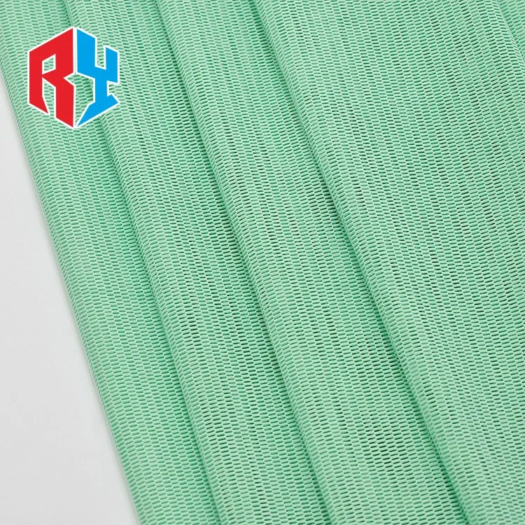 
High quality stock green breathable 92 nylon 8 spandex mesh fabric for sports cloth 