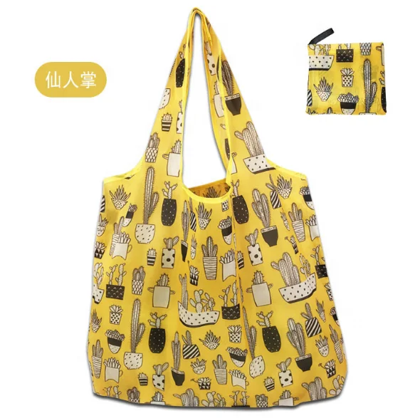

Portable Recycling 190T Cheap Grocery Eco Friendly Grocery Folding Shopping Bag