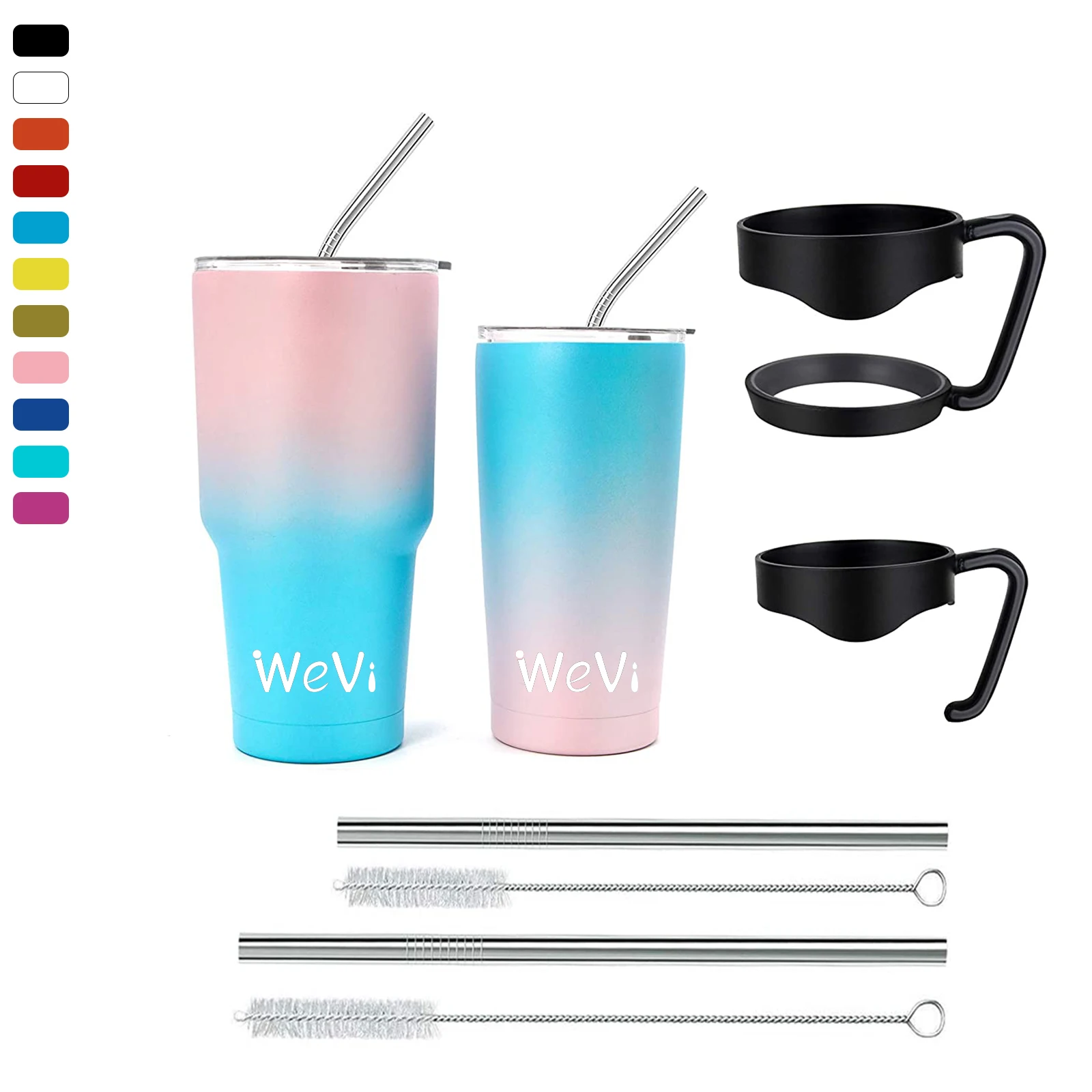 

WeVi Stainless Steel Thermo Sublimation Travel Coffee Cup With Custom Logo, White,black,blue or customized