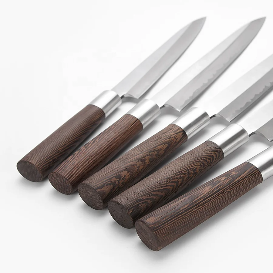 Wenge Wood Samurai Series Yanagiba Knife Japanese Sushi Sashimi Knives Superior Japanese Steel