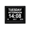 factory sell 8 inch Memory Loss Digital Calendar Day Clock with Non-Abbreviated Day date Month xmas gift