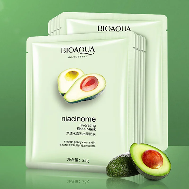 

private label BIOAQUA new product nourishing avocado extract facial sheet mask for beauty