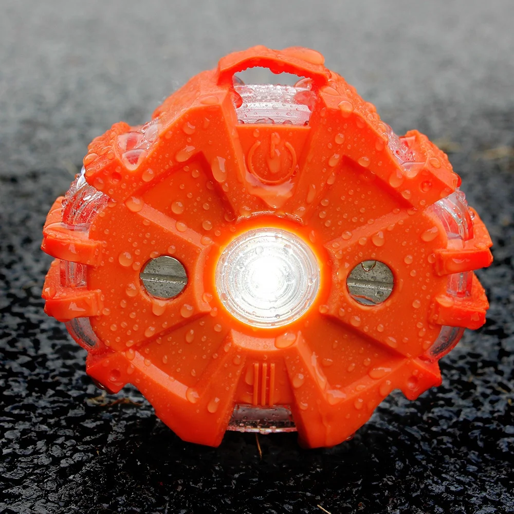 
IPX8 Waterpoof 11 Modes Emergency Safety 17PCS LEDs Roadside Magnetic Vehicle Portable Signal Warning Light Lamp 