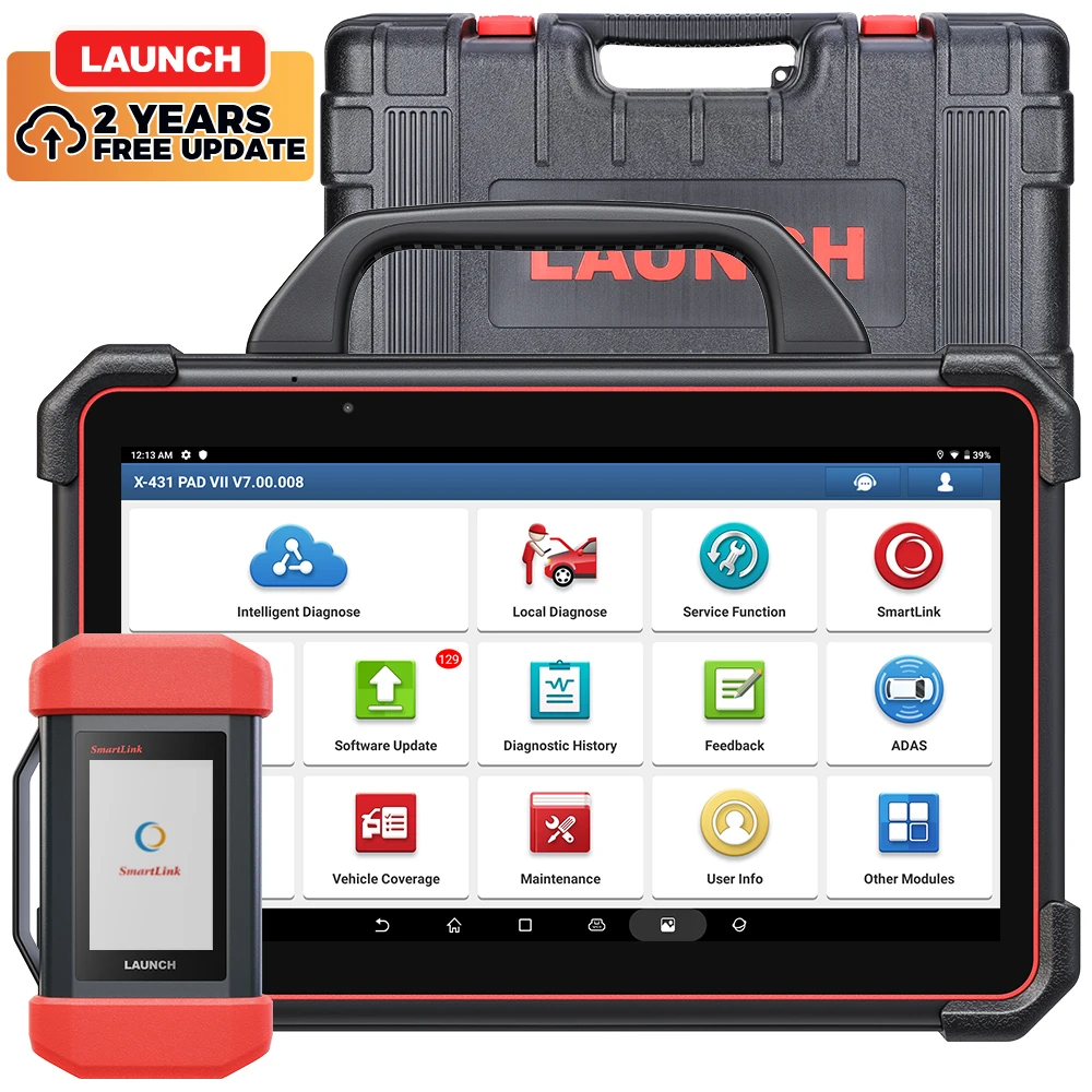 

Processional launch x431 pad 7 12v 24v 10inch ADAS mobile calibration car truck heavy duty automotriz diagnostic scanner tool