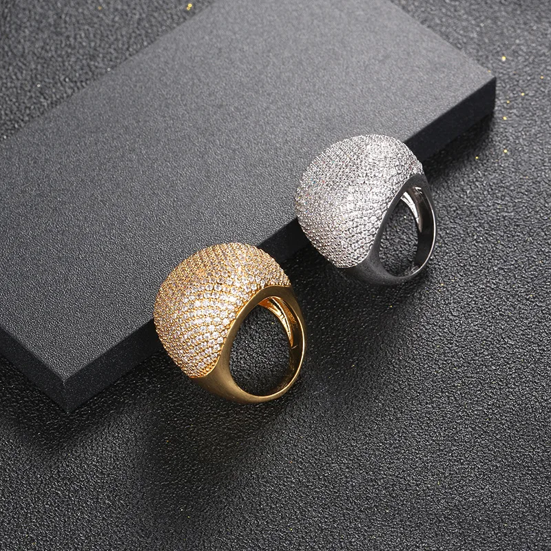 

ins hot sale men women rings pearl silver crystal eternity gold plated inoxidable alien ring championship rings