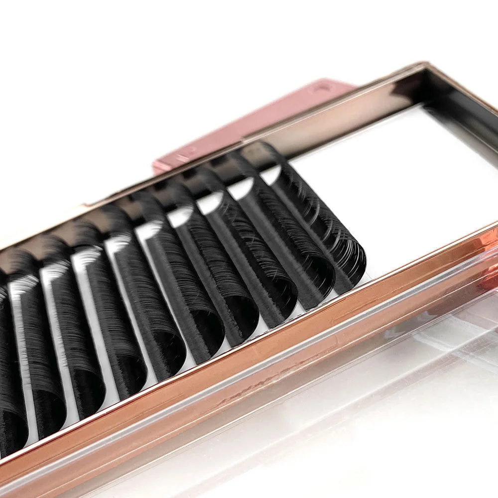 

Bulk single lash trays faux mink cashmere individual eyelash extension 25mm volume las supplies lashextensions, Natural black or customization