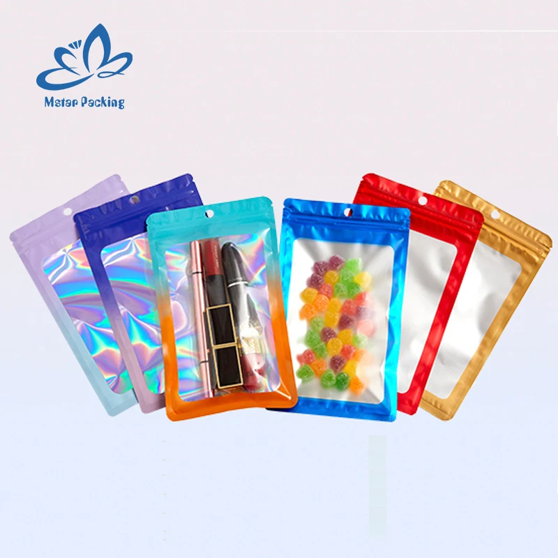 

Custom printed reusable plastic heat seal mini ziplock Baggies stand up pouches resealable Smell Proof Mylar Bags