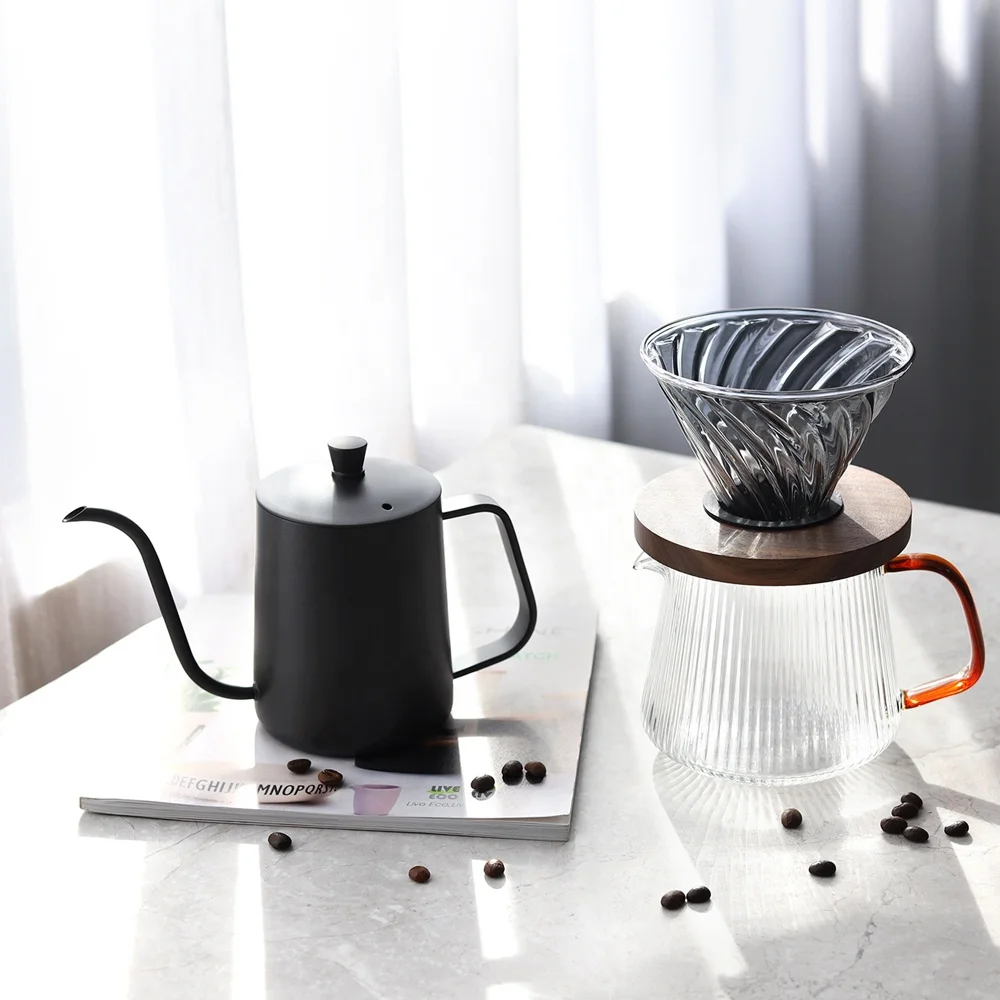 

Coffee Pour Over Kit Filter Accessories Coffee Drip Kettle Set Corporate Gift Set Coffee tools