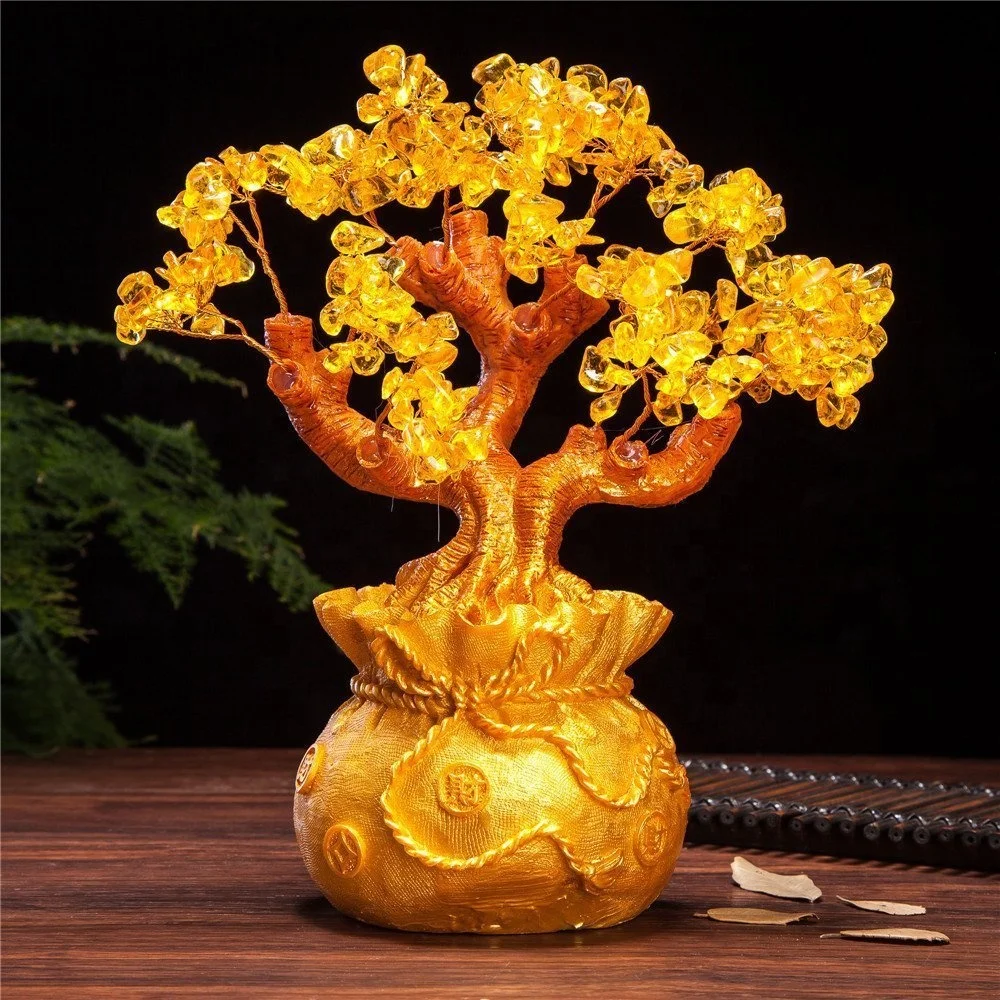 Productos Feng Shui Importar China Jade Feng Shui Money Tree Gem Yellow