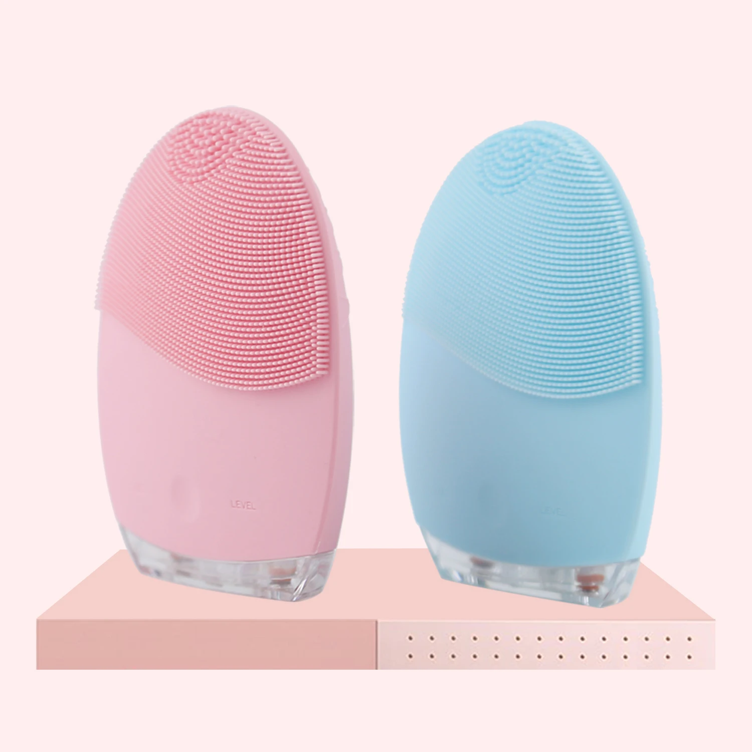 

Free Samples Ultrasonic Silicone Exfoliating Face Cleansing Brush Deep Pore Cleansing Silicone Facial Sonic Cleansing Brush