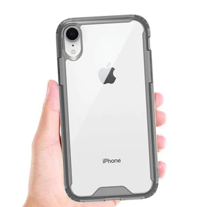 for iPhone 8 Plus XS 2019 Shockproof TPU PC Acrylic Clear Hard Back Cover Case, for iPhone X XR 11 Acrylic Transparent Case
