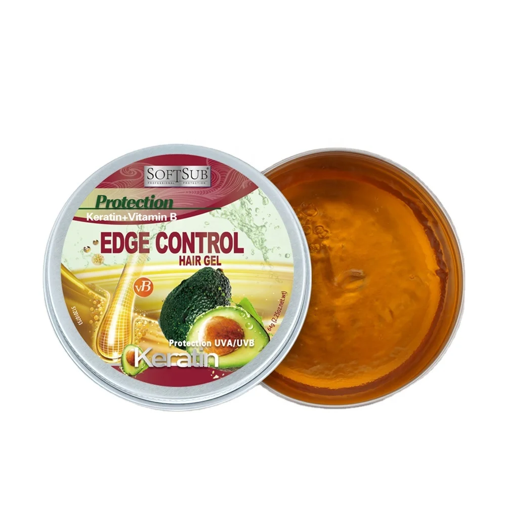 

Private label Professional Water Based Long Lasting Strong Hold Hair Styling Pomade edge control for hair using