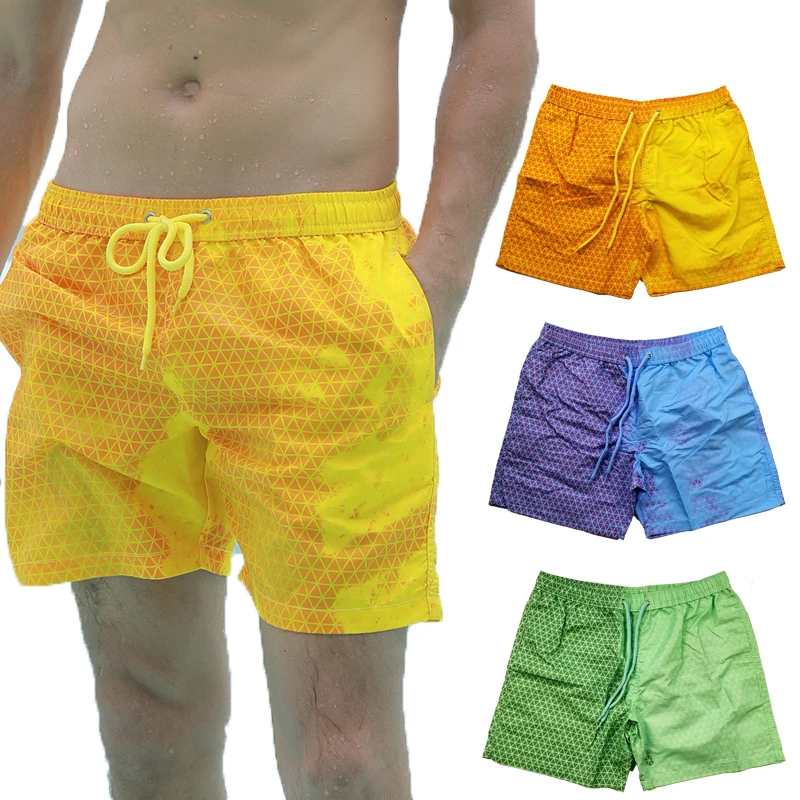 

2021 wholesale Shorts Short Change Swimwear Changes Swimshorts Swimming Color Changing Swim Trunks, Picture