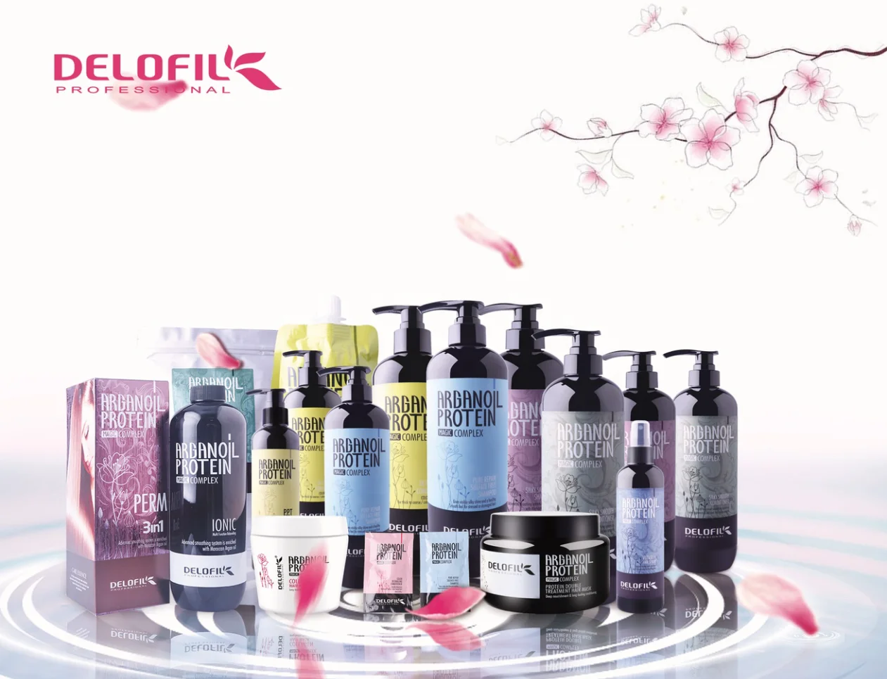 
Delofil private label free sample dandrfuff control prevent hair loss shampoo and conditioner 