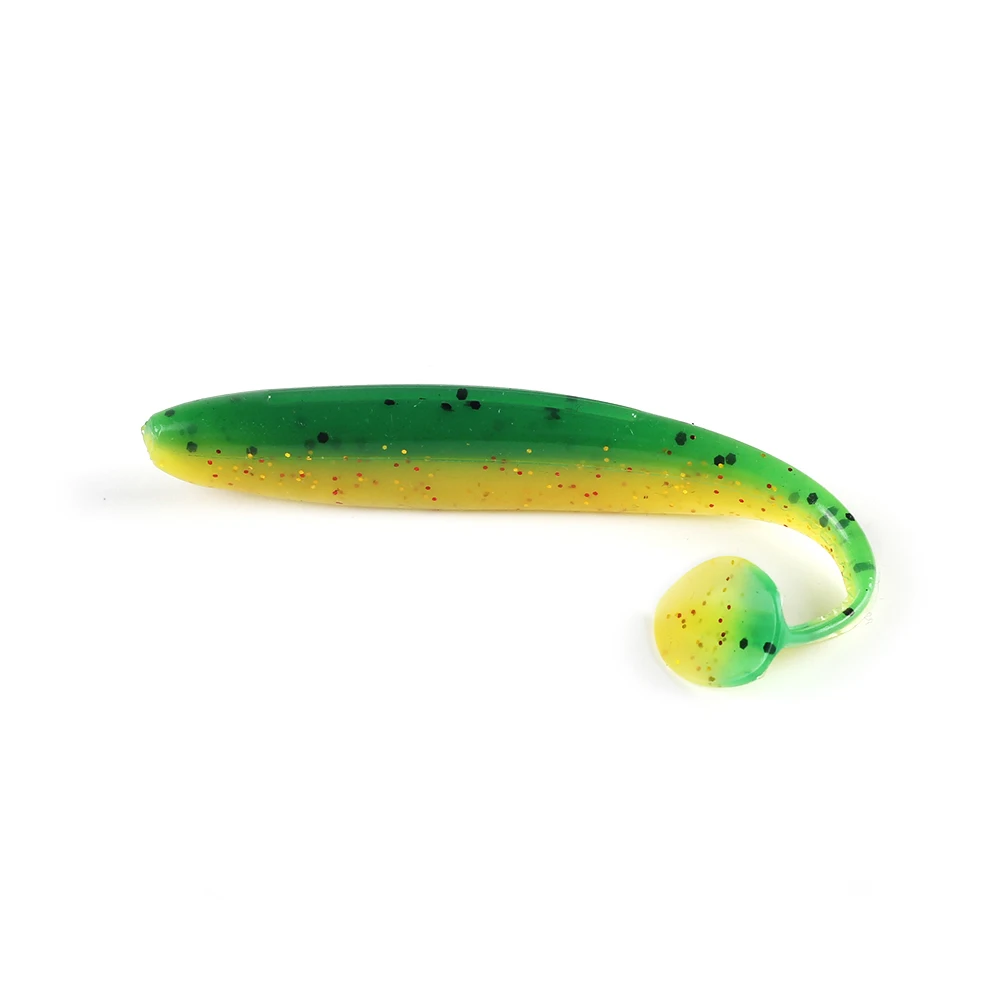 

Soft Lure 100mm 4.0" 5.4g Double Color Silicone Fishing Bait FS02