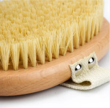 

Hot Sale Beech Body Brush Dry Skin Brush Sisal Bristle, Natural color